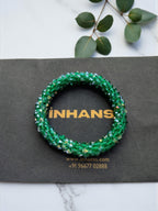 Inhanns Unisex Crystal Bloom – Adjustable Crystal Bead Bracelets - Sea Green - Distacart