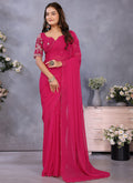 Vellora Rani Georgette Embroidery Zari Work Saree - Distacart
