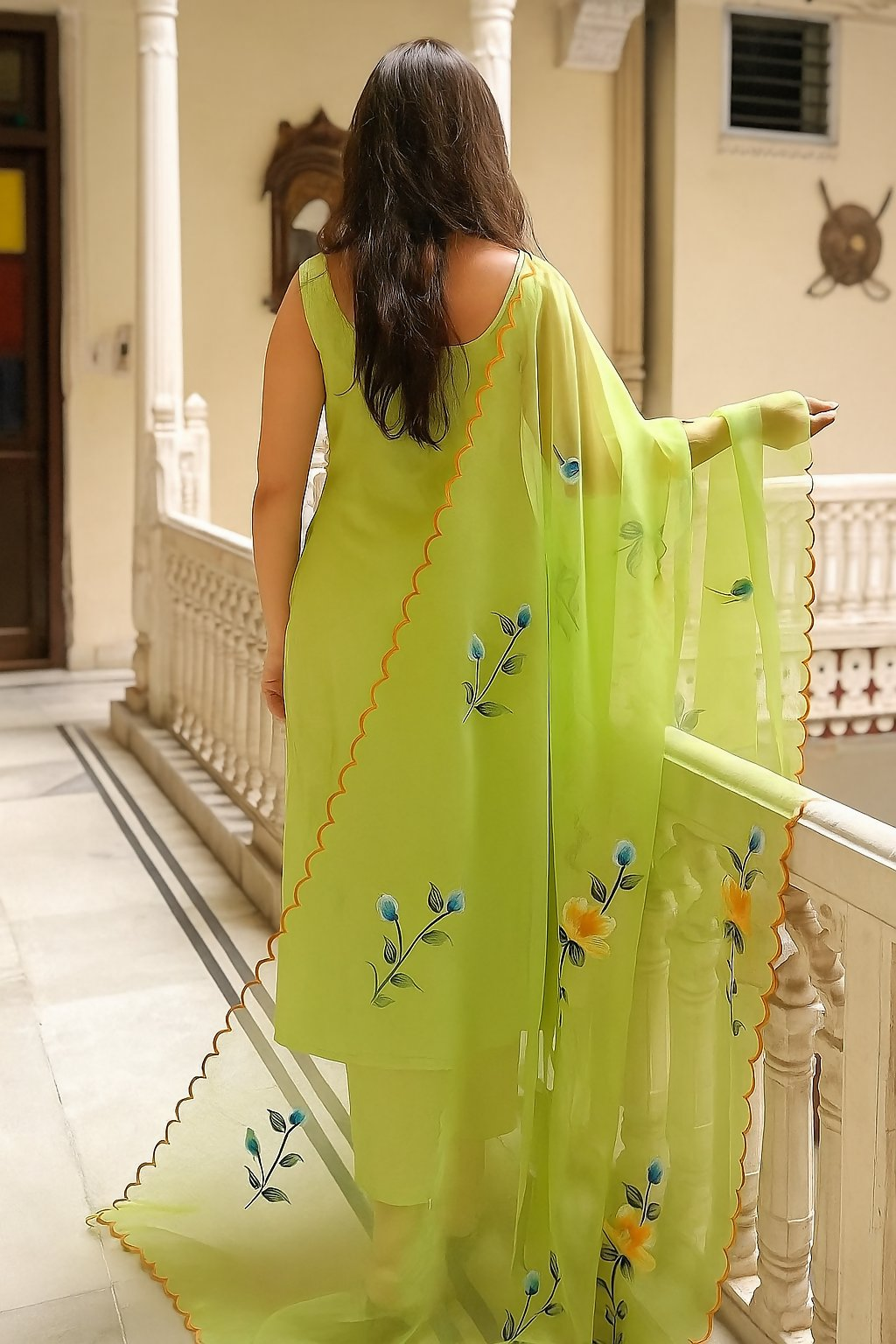 The52 Lemons Women's Gorgeous Printed Viscose Fabric Straight Kurta Pant with Dupatta Set - Distacart