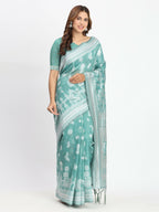Shree Shyam Fashion Linen Cotton Mustard Saree - Distacart