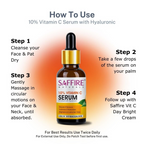 Saffire Naturals 10% Vitamin C Serum Enriched With Hyaluronic