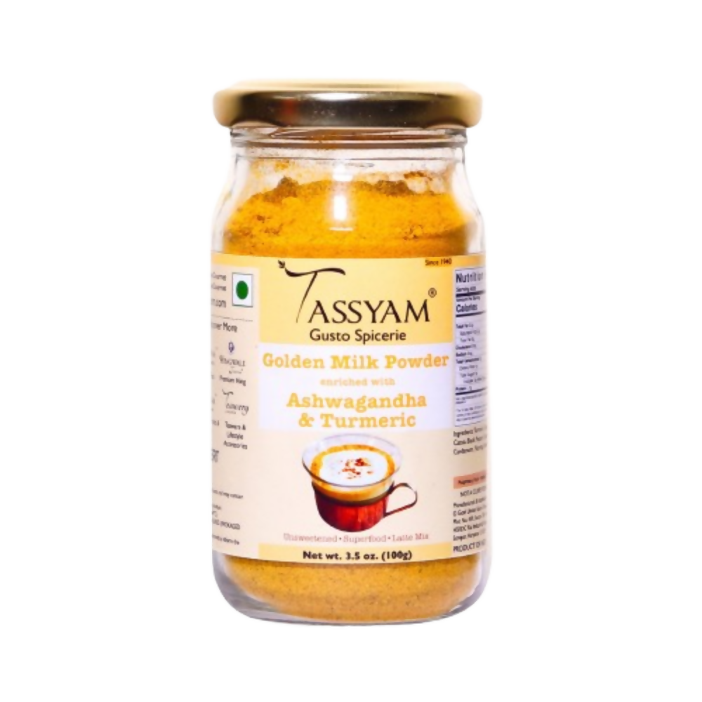 Tassyam Organics Ashwagandha Turmeric Golden Milk Latte - Distacart