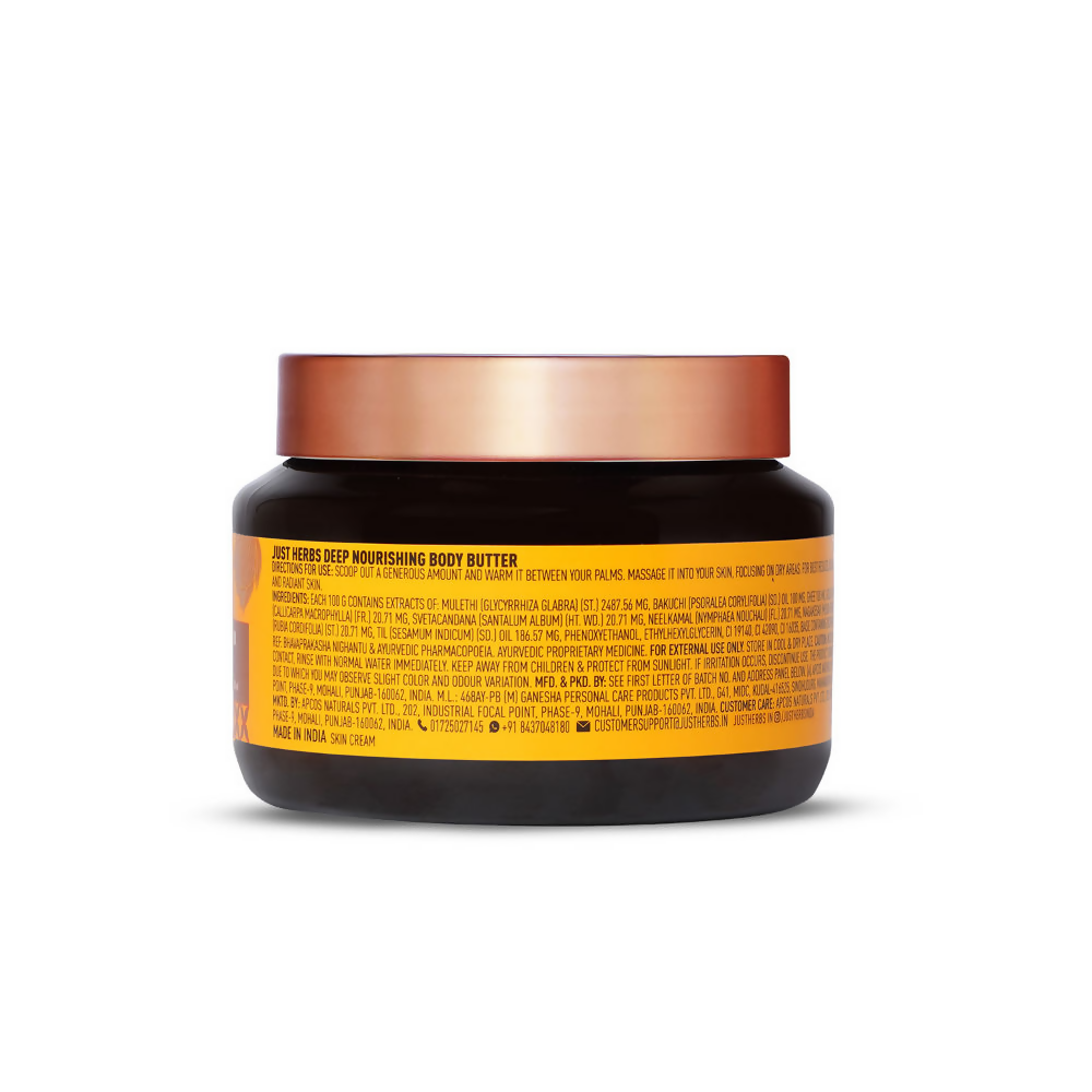 Just Herbs Pure Ghee & 24K Gold Deep Nourishing Body Butter