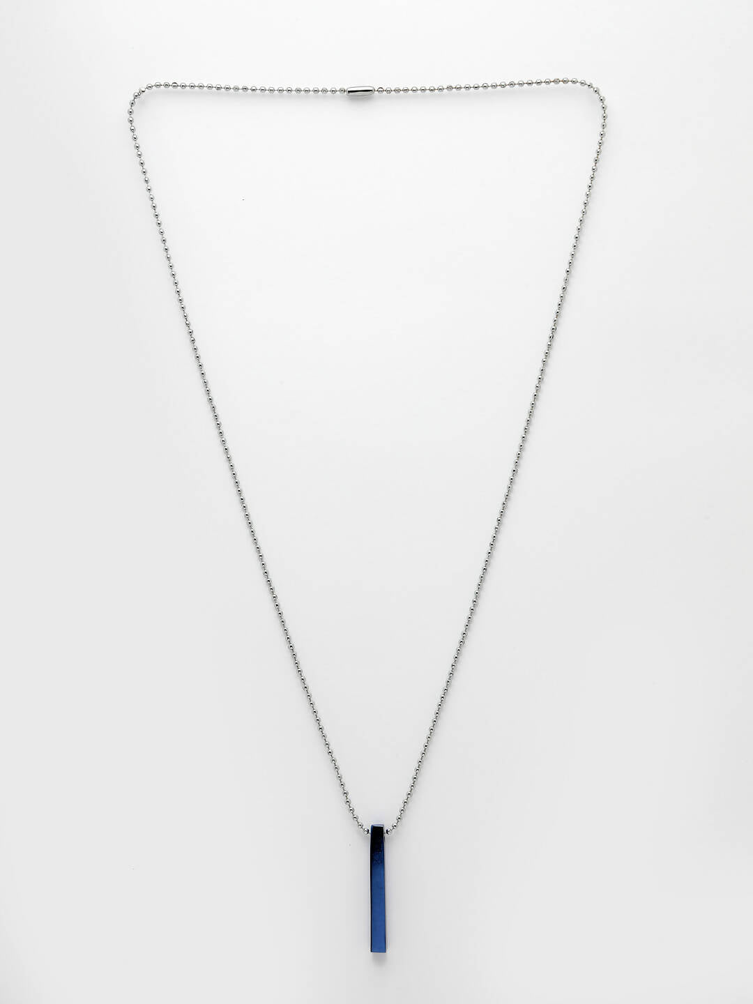 NVR Men Blue Plated Geomatric Pendent With Chain