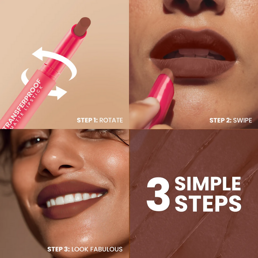 NY Bae Transfer-proof Matte Crayon Lipstick – Macaroon 04