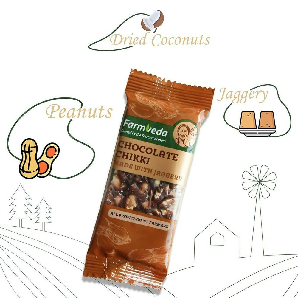 Farmveda Chocolate Chikki- Made With Jaggery - Distacart