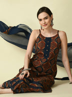 Myshka Women's Multi Straight Printed Kurta