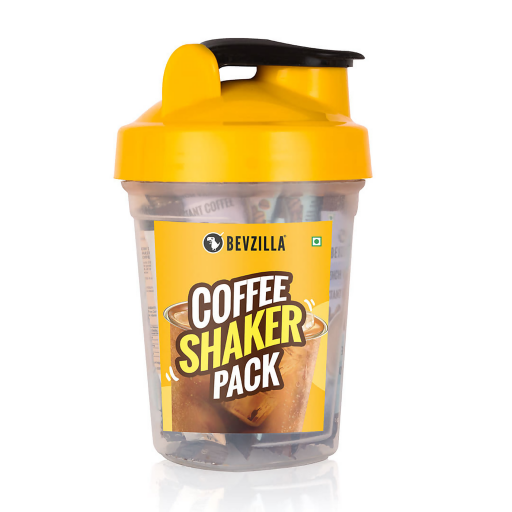 Bevzilla 25 Flavoured Coffee Sachets + Shaker - Distacart