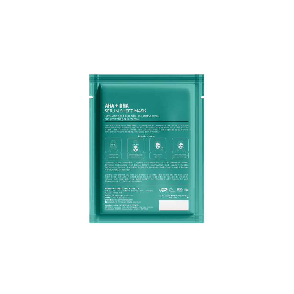 Bake AHA + BHA Serum Sheet Mask