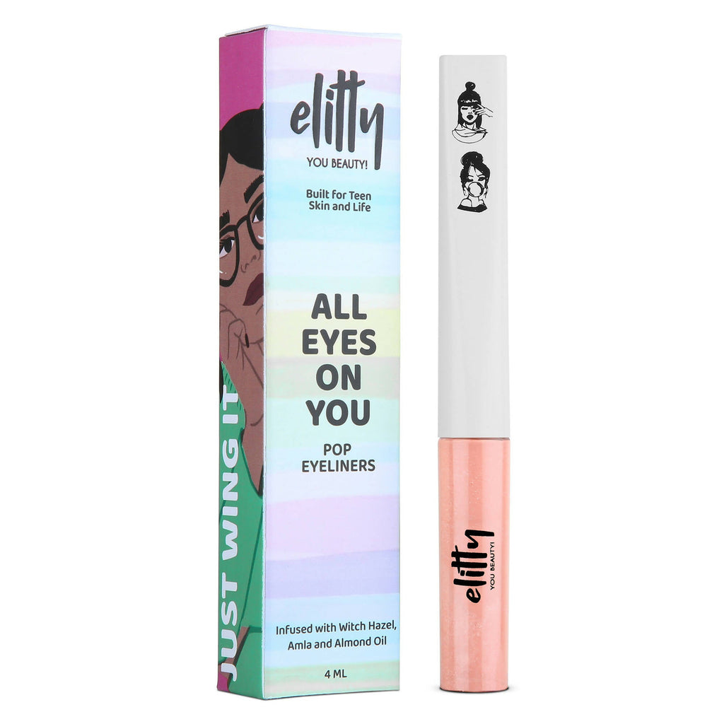 Elitty Peach Pop Color Matte Finish Liquid Eyeliner - Fading Love-Pink