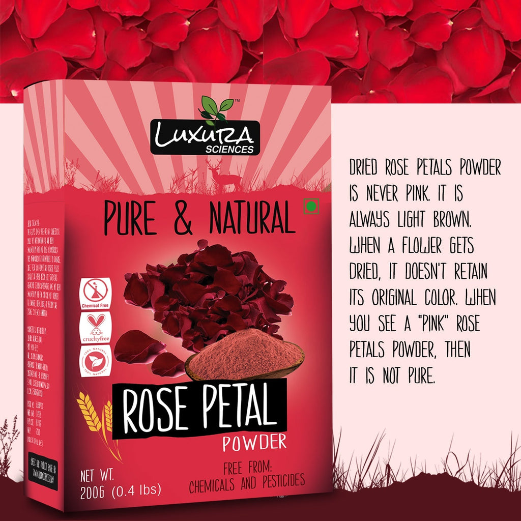 Luxura Sciences Rose Petal Powder For Skin