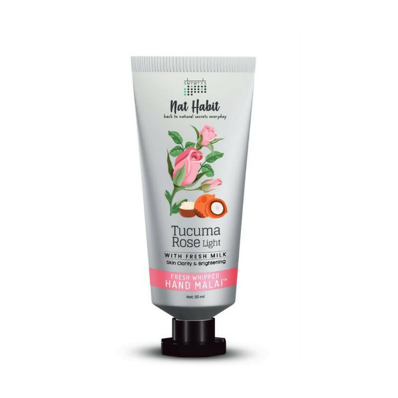 Nat Habit Tucuma Rose Light Hand Malai Cream - Distacart