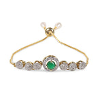 Rhodium-Plated Alloy American Diamond Studded Designer Bracelets - The Pari - Distacart