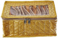 Asmaani Satin 10 Yellow Pocket Jewellery Organizer