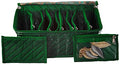 Asmaani Satin 10 Green Pocket Jewellery Organizer