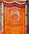 Fabric Toran with Lotus Buds