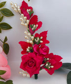 Pink Flower Brooch