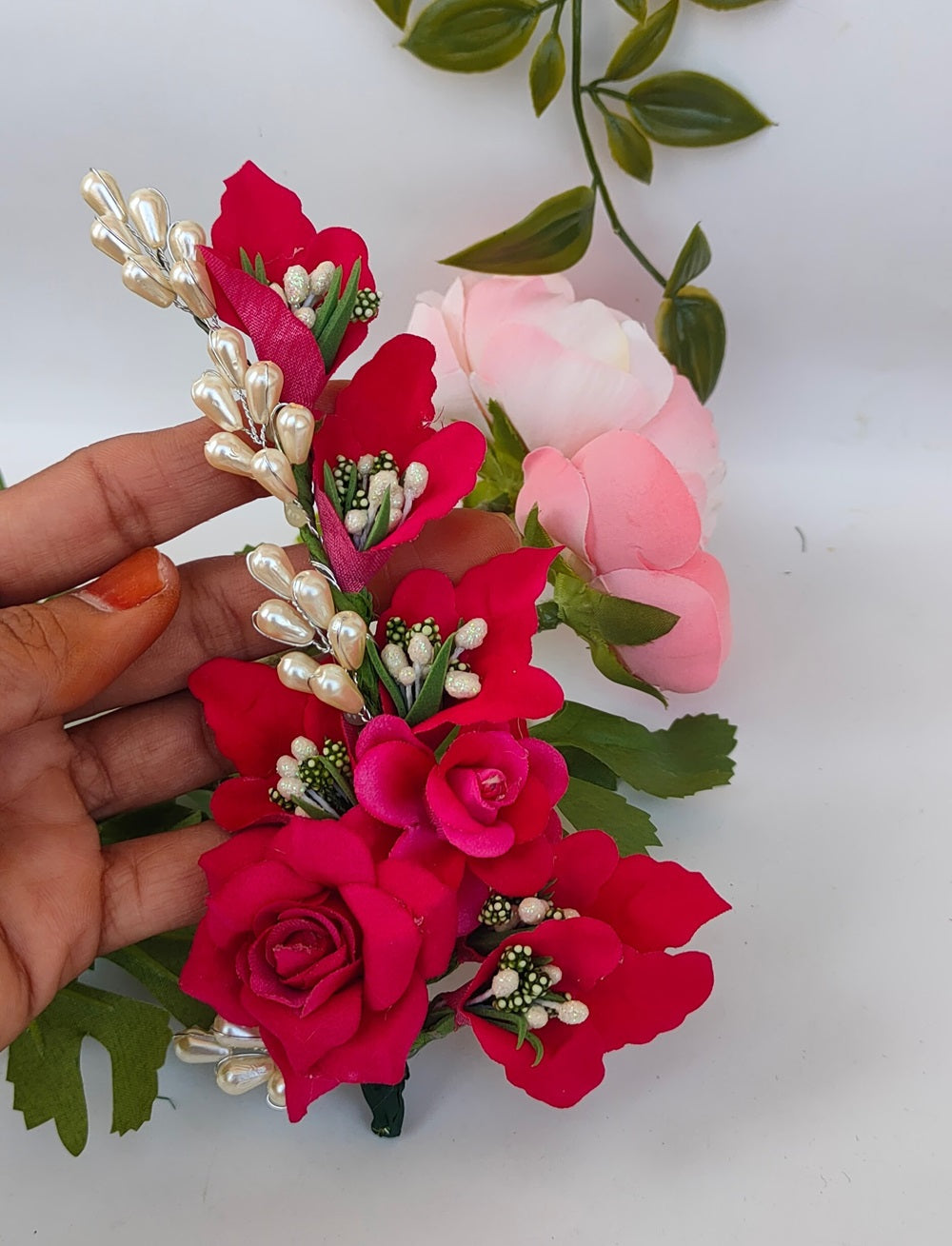 Pink Flower Brooch