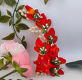 Orange Flower Brooch