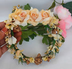 Gold Bridal Flower Hair Gajra - Distacart