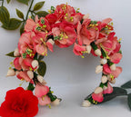 Peach Bridal Hair Gajra - Distacart