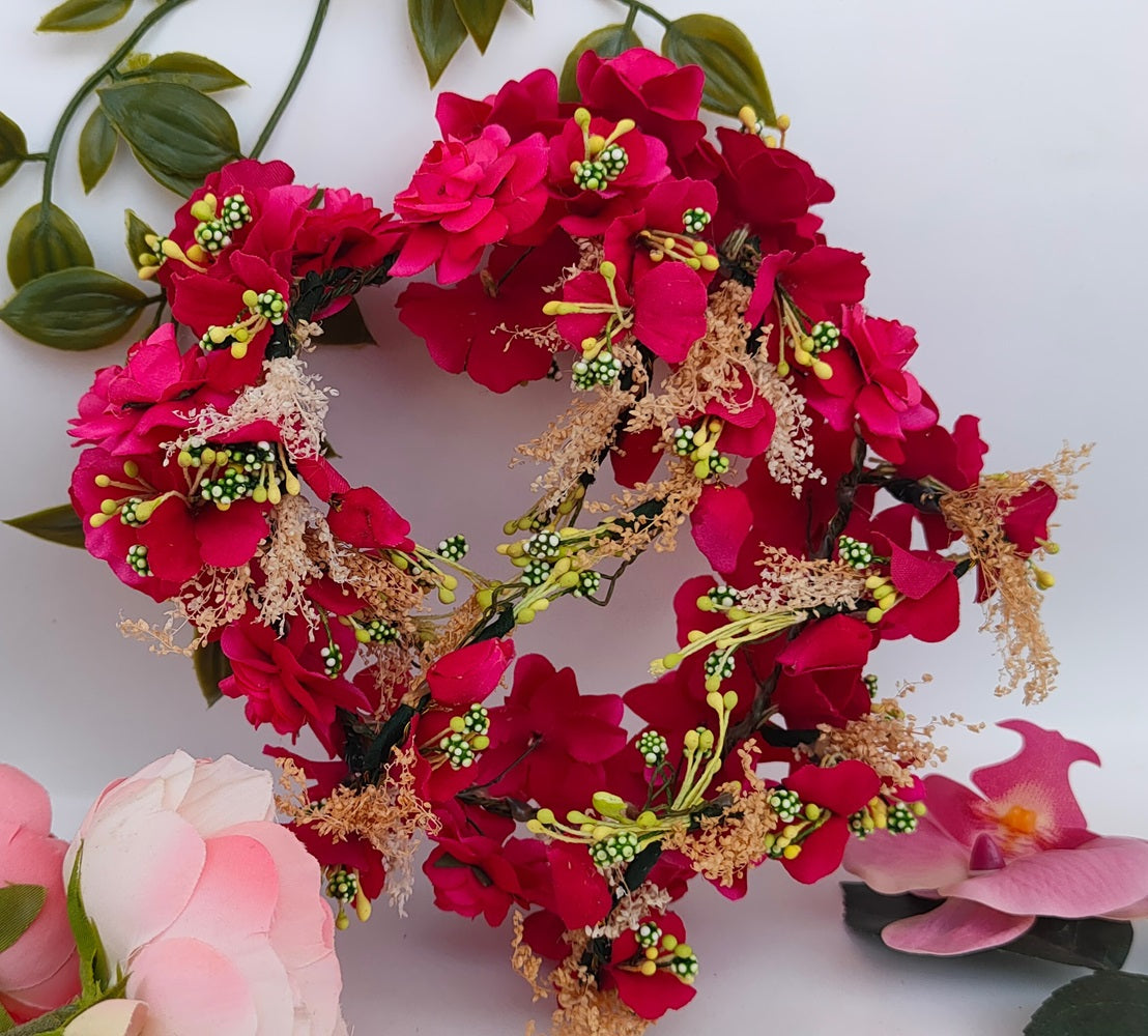 Pink Juda Flower Hair Accessories