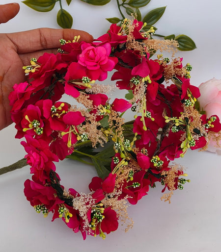 Pink Juda Flower Hair Accessories