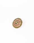 Gold-Polished Alloy Ethnic Designer Cocktail Ring - The Pari