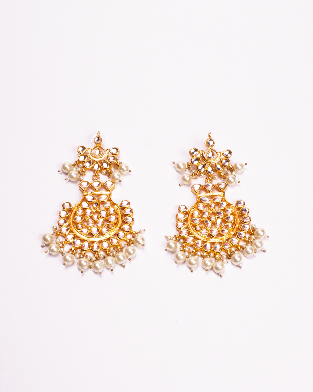 Gold-Polished Alloy Pearl And Kundan Choker Necklace Set - The Pari