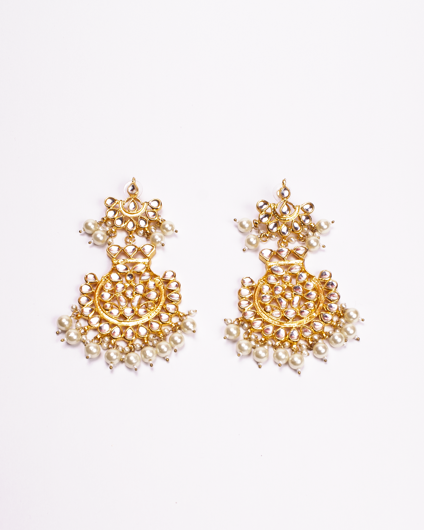 Gold-Polished Alloy Pearl And Kundan Choker Necklace Set - The Pari