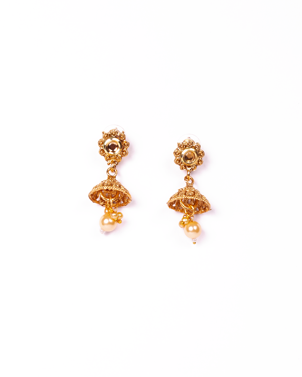 Gold-Polished Alloy Pearl And Beads Mala Pendant Set - The Pari