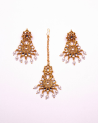 Gold-Polished Alloy Designer Pearl And Alloy Choker Necklace - The Pari