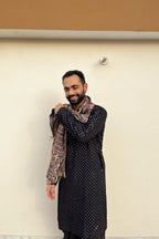 Black Mirror Designer Kurta by Hilo Design