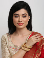 Pearl Embellished Bange Set Of 2 - Ruby Raang - Distacart