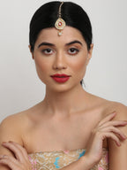 Kundan Maang Tikka - Ruby Raang - Distacart