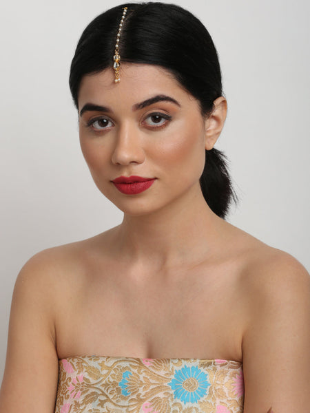 Kundan Maang Tikka - Ruby Raang