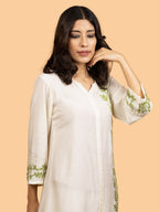 Gharana India Pure Muslin Short Chikankari Kurta - Distacart