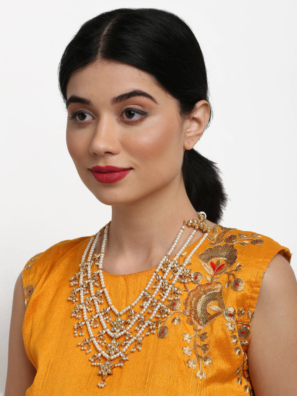 Kundan Neckpiece - Ruby Raang - Distacart
