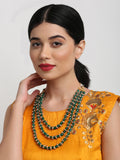 Long Stone Layered Neckpiece - Ruby Raang - Distacart