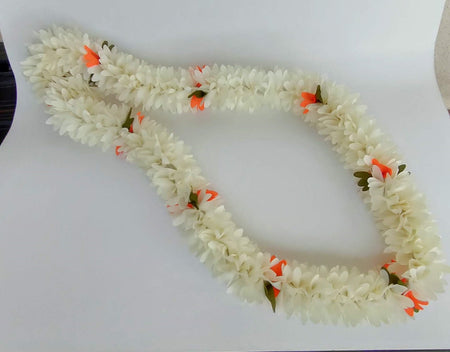 White Fabric Reusable Garland