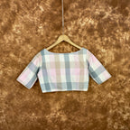 Neck Check Multi Color Coloured Cotton Ready to Wear Blouse - kapda Tailor