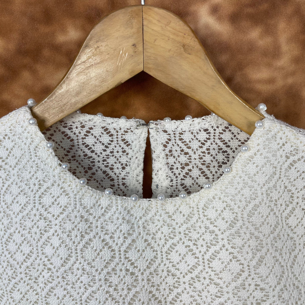 Radiant Glow Cream Coloured Cotton Less Ready to Wear Blouse - kapda Tailor