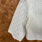Radiant Glow Cream Coloured Cotton Less Ready to Wear Blouse - kapda Tailor