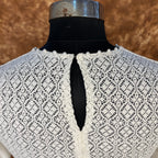 Radiant Glow Cream Coloured Cotton Less Ready to Wear Blouse - kapda Tailor
