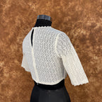 Radiant Glow Cream Coloured Cotton Less Ready to Wear Blouse - kapda Tailor