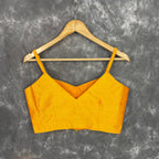 Majestic Yellow Yellow Coloured Silk Ready to Wear Blouse - kapda Tailor
