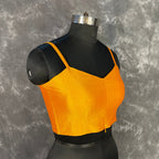 Majestic Yellow Yellow Coloured Silk Ready to Wear Blouse - kapda Tailor