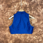 Cut Piece Fashion Royal Blue Coloured Silk Ready to Wear Blouse - kapda Tailor
