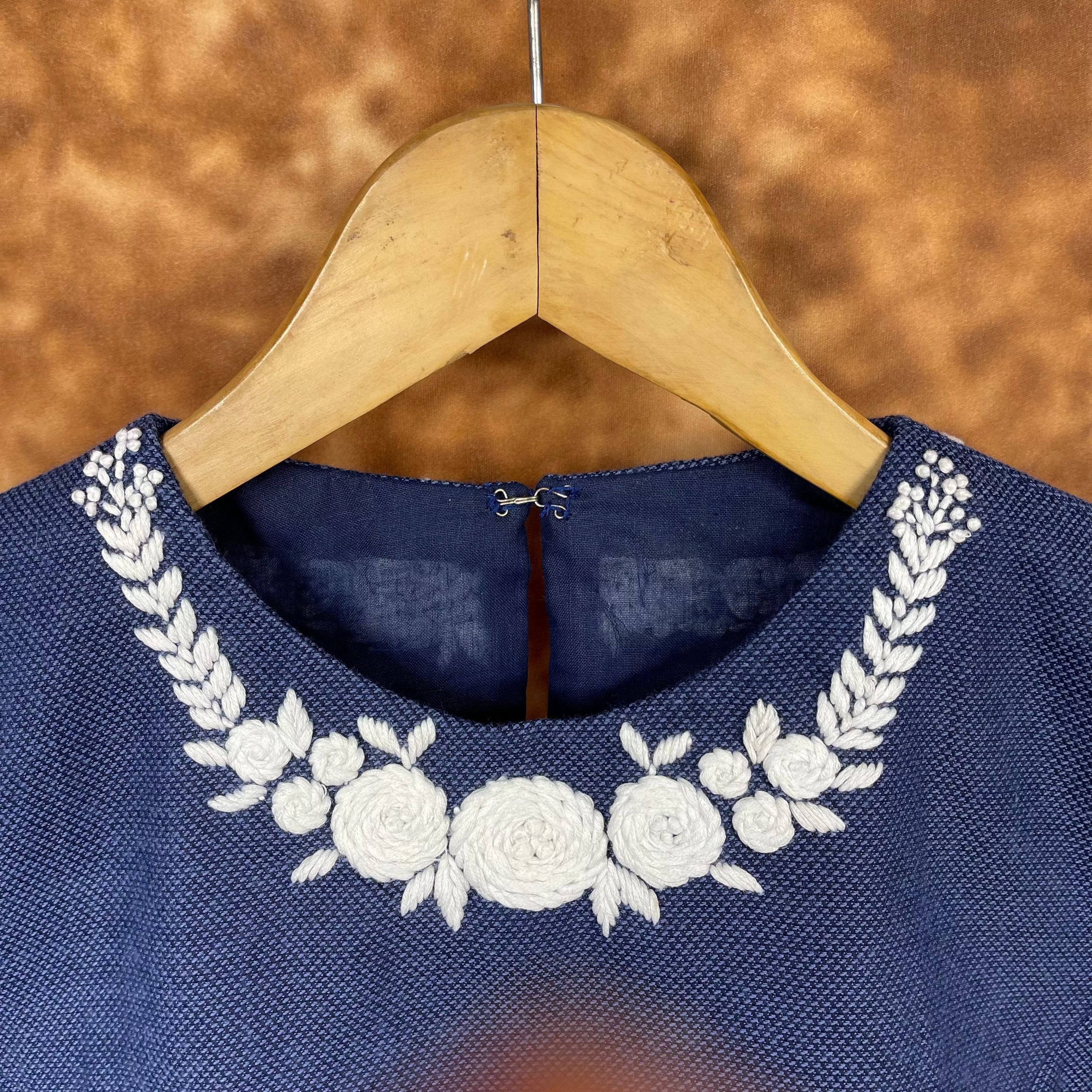 Jardosi Justajoo Blue Coloured Cotton Ready to Wear Blouse - kapda Tailor