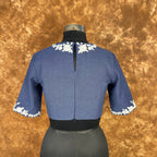 Jardosi Justajoo Blue Coloured Cotton Ready to Wear Blouse - kapda Tailor